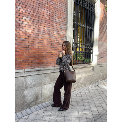 Borsa a tracolla Misako Adem con manico regolabile Borse da donna