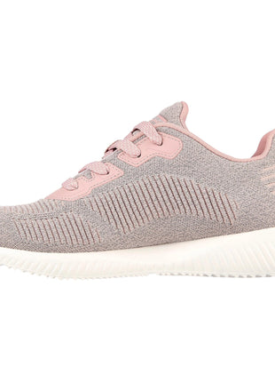 Skechers BOBS Squad Ghost Star - Women's Sneakers with Reflective Mesh Upper, Memory Foam Insole for Comfort, Seamless Design for Reduced Friction, and Flexible Rubber Sole for Traction - Ideal Comfortable Shoes for Daily Use PlatiNum