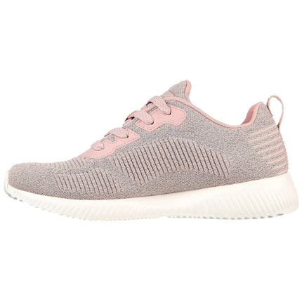 Skechers BOBS Squad Ghost Star - Women's Sneakers with Reflective Mesh Upper, Memory Foam Insole for Comfort, Seamless Design for Reduced Friction, and Flexible Rubber Sole for Traction - Ideal Comfortable Shoes for Daily Use PlatiNum