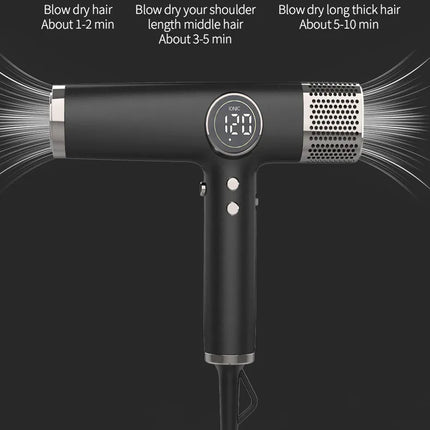 5 In 1 Fast Drying 1800W Low Noise Negative Ionic High-Speed 110000RPM Brushless Motor HairDryer Set with Magnetic Nozzle