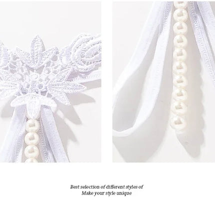 Women Lace Panties Thongs Pearl Pendant Embroidery G-String T-Back Briefs Underwear Hollow Ladies Panties Sexy Lingerie Knickers