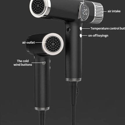 5 In 1 Fast Drying 1800W Low Noise Negative Ionic High-Speed 110000RPM Brushless Motor HairDryer Set with Magnetic Nozzle