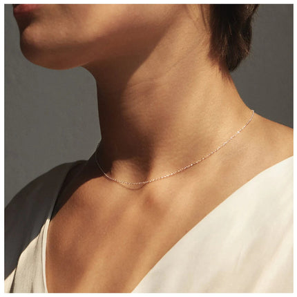 eManco Fine Chain Necklace Stainless Steel Gold Color Pendants Short Long Statement Women  Colar Gift Stainless Steel Jewelry PlatiNum