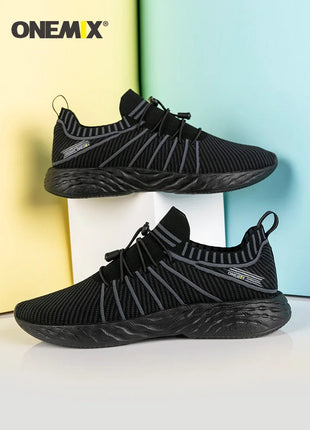 ONEMIX NUOVE Scarpe da Corsa in Offerta per Uomo, Sneakers Impermeabili e Traspiranti, Scarpe Sportive Antiscivolo da Trekking per Esterni PlatiNum