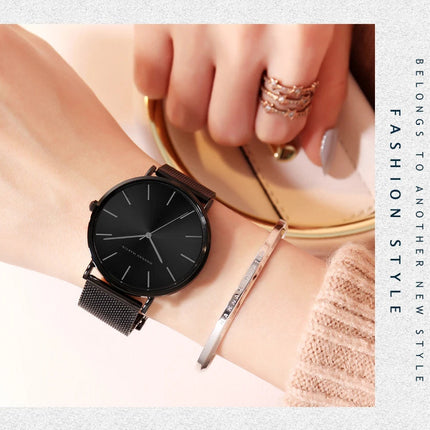 HANNAH MARTIN Movimento al quarzo giapponese in acciaio inossidabile di qualità del marchio Orologio Dropshipping da donna impermeabile da 36 mm in oro rosa completo platinumshop