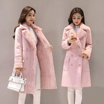 Winter Fashion New High Quality Rabbit Fur Coat Velvet Fur Coat Long Fur Coat Female Loose Thick Warm Mink Fur Teddy Coat