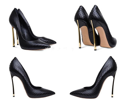 【Measure your feet length before order】Luxury Designer Women Pumps Stiletto High Heel Sexy Fetish Party Zapatos De Tacon C-PU-1