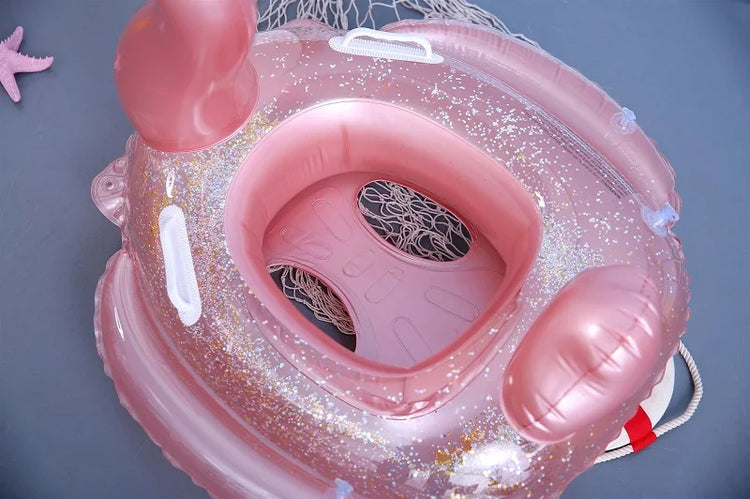 Rooxin Flamingo Nuoto Cerchio Bambino Infantile Galleggiante Piscina Anello di Nuoto Con Parasole Sedile Galleggiante Estate Spiaggia Piscina Festa Giocattoli