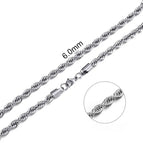6 mm Silver / 60cm