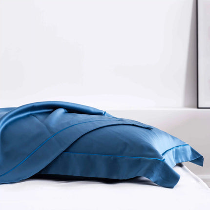 Liv-Esthete Set di biancheria da letto di lusso in seta 100% gelso di alta qualità, bellezza sana, copripiumino, lenzuolo piatto, federa, set letto Queen King