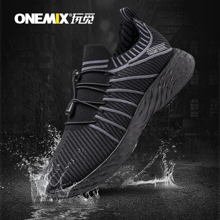 ONEMIX NUOVE Scarpe da Corsa in Offerta per Uomo, Sneakers Impermeabili e Traspiranti, Scarpe Sportive Antiscivolo da Trekking per Esterni PlatiNum