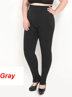 Plus Size 2XL 3XL 5XL Thick Leggings for Winter Super Stretchy Good Elastic 700g Very Warm  Fleece Leggin ouc688