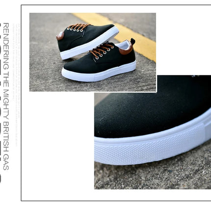 Fashion Canvas Men's Sneakers Black Lace Up Sping Shoes 2024 Classic Casual Vulcanized Shoes Size 46 47 Mens Spring Sport Shoes