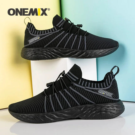 ONEMIX NUOVE Scarpe da Corsa in Offerta per Uomo, Sneakers Impermeabili e Traspiranti, Scarpe Sportive Antiscivolo da Trekking per Esterni PlatiNum