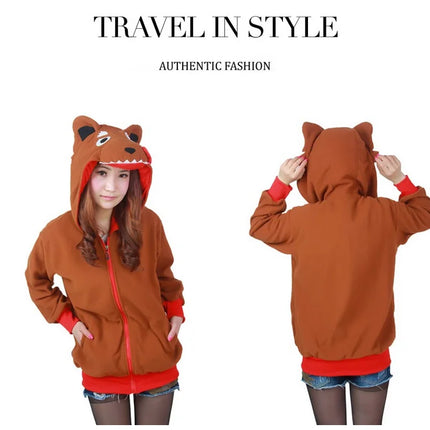 HKSNG Adult Animal Cartoon Cute Pink Unicorn Hoodies Panda Raccoon Tops Jackets Coat Costumes Kigurumi
