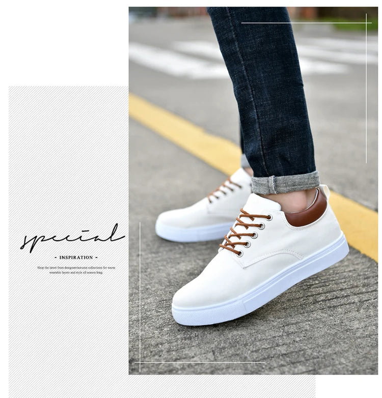 Fashion Canvas Men's Sneakers Black Lace Up Sping Shoes 2024 Classic Casual Vulcanized Shoes Size 46 47 Mens Spring Sport Shoes