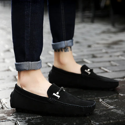 Nuovi uomini scarpe casual moda pelle scamosciata morbida mocassini da uomo mocassini per il tempo libero slip on scarpe da guida da uomo scarpe pigre fatte a mano appartamenti comodi