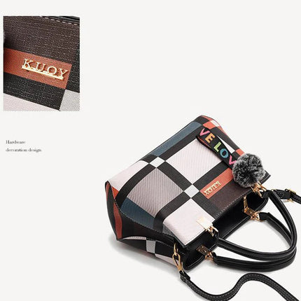 Elegant Designer Handbags Women Bags Messenger PU Leather Crossbody Bags Hairball tassen Girls Shoulder Bag Top-hand Tote Bag PlatiNum