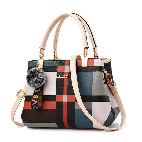 Elegant Designer Handbags Women Bags Messenger PU Leather Crossbody Bags Hairball tassen Girls Shoulder Bag Top-hand Tote Bag PlatiNum