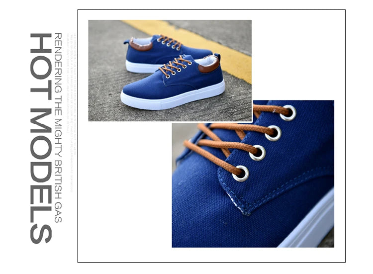 Fashion Canvas Men's Sneakers Black Lace Up Sping Shoes 2024 Classic Casual Vulcanized Shoes Size 46 47 Mens Spring Sport Shoes