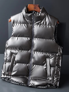 LUKER CMSS Winter Men Vest Fashion Sleeveless Jacket Outdoor Warm Soft Vests Male Casual Waistcoat Brand Clothing Plus Size 8XL