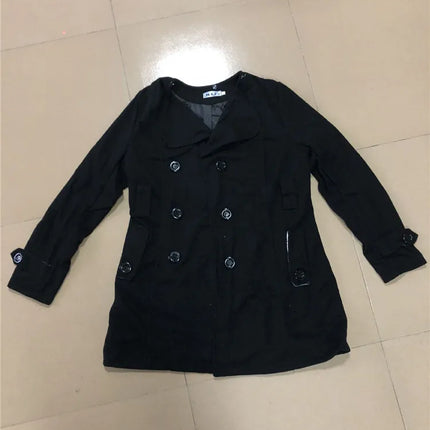 Fashion Woolen Coat Women Warm Fleece Jacket With Belts Double Breasted Solid Casual Jacket 2022 Winter Vintage Slim Ladies Coat