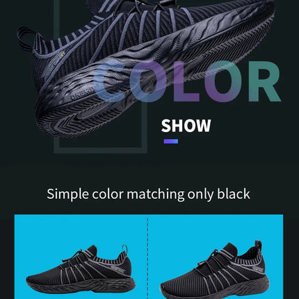ONEMIX 2025 Nuove scarpe da corsa nere per uomo Sneakers da allenamento traspiranti impermeabili Scarpe sportive da trekking antiscivolo per esterni maschili PlatiNum