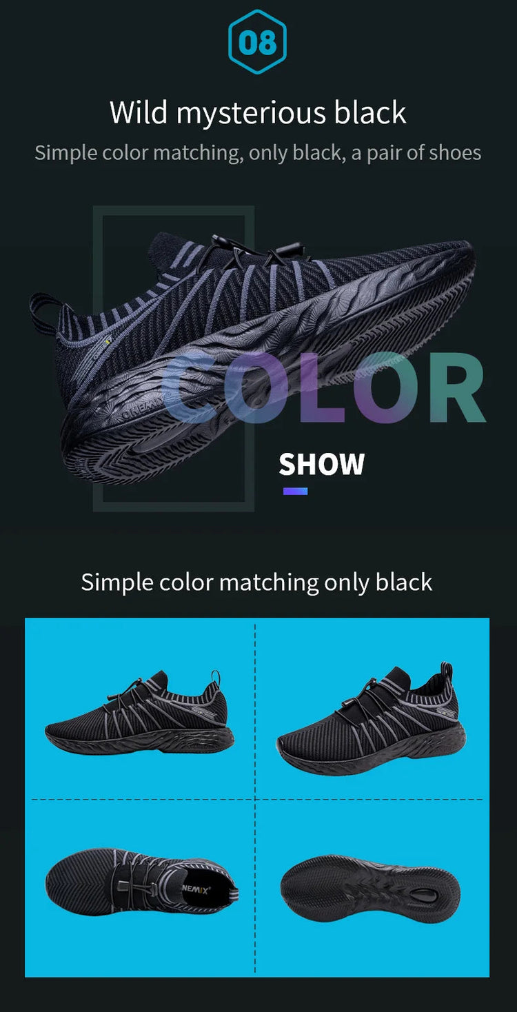 ONEMIX Scarpe da corsa impermeabili per uomo Scarpe da ginnastica da allenamento leggere e traspiranti da donna Scarpe sportive slip-on da trekking all'aperto platinumshop