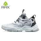 RAX Running Shoes Men&Women Outdoor Sport Shoes Breathable Lightweight Sneakers Air Mesh Upper Anti-slip Natural Rubber Outsole PlatiNum