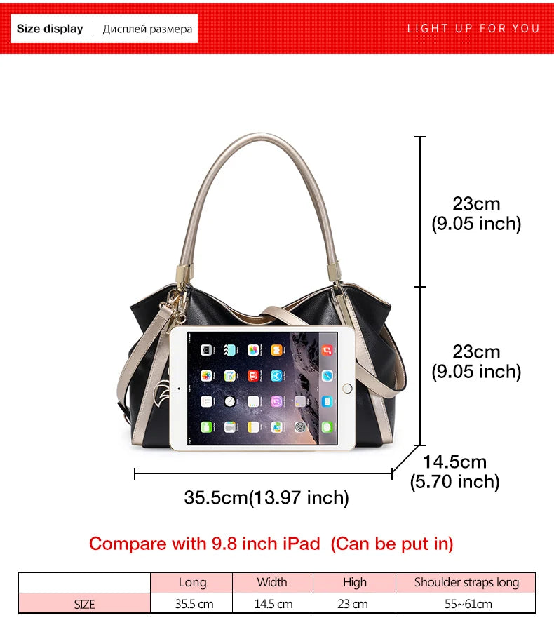 FOXER Women Genuine Leather Handbag Lady Large Capacity Crossbody Shoulder Bags Cowhide Top Handle Tote Festival Gift For Female