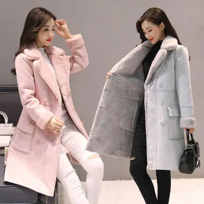 Winter Fashion New High Quality Rabbit Fur Coat Velvet Fur Coat Long Fur Coat Female Loose Thick Warm Mink Fur Teddy Coat