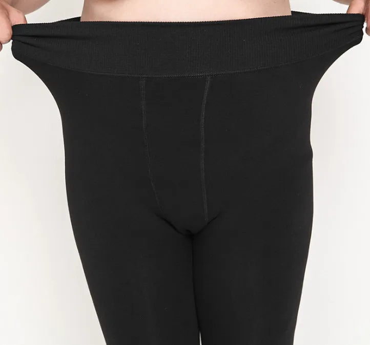 Plus Size 2XL 3XL 5XL Thick Leggings for Winter Super Stretchy Good Elastic 700g Very Warm  Fleece Leggin ouc688 PlatiNum
