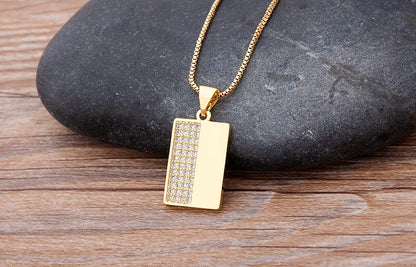 Nidin moda di lusso con zirconi cubici ciondolo a forma di cuore da donna placcato in oro collana a catena di alta qualità regalo per feste di gioielli scintillanti