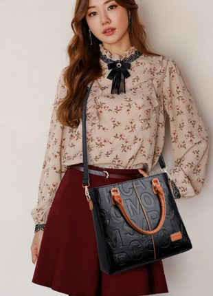 PU Leather Casual Crossbody Bags for Women Ladies Luxury Designer Tote Handbag Female Large Capacity Travel Shoulder Bag Sac PlatiNum