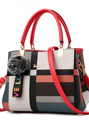 Elegant Designer Handbags Women Bags Messenger PU Leather Crossbody Bags Hairball tassen Girls Shoulder Bag Top-hand Tote Bag PlatiNum