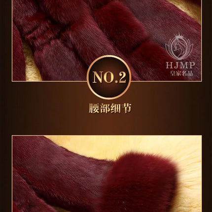 Vintage 2026 New Autumn Winter Female Mid-Long Fleece Overcoat Faux Fur Fox Fur Collar Mink Fur Coat Thicken Elegant 408