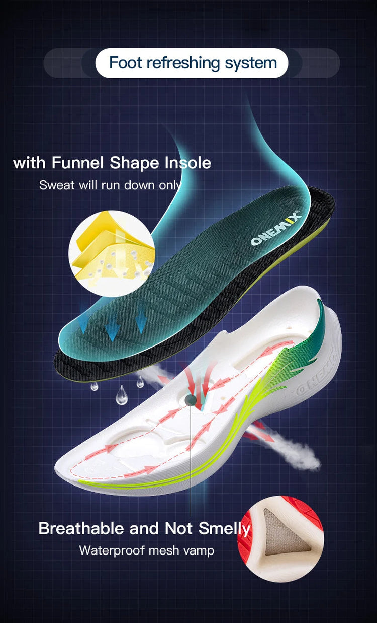 ONEMIX Scarpe da corsa da uomo per uomo Scarpe da passeggio per atletica leggera in mesh traspirante Scarpe da ginnastica da donna leggere rosse Scarpe da ginnastica sportive da uomo PlatiNum