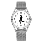 FEB 30TH Walking Men Design orologio Unisex da uomo dal Design creativo 3ATM cinturino in acciaio inossidabile resistente all'acqua platinumshop