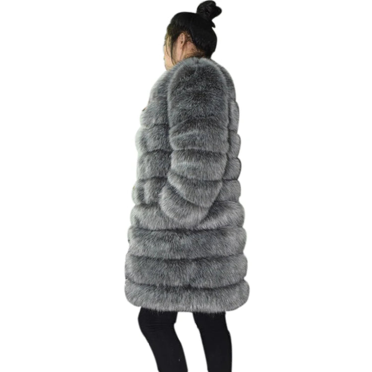 ZADORIN 9 Steps Luxury High Imitation Long Fluffy Thick Warm Faux Fur Coat Women Winter Long Sleeve Fur Coats Female Outerwear
