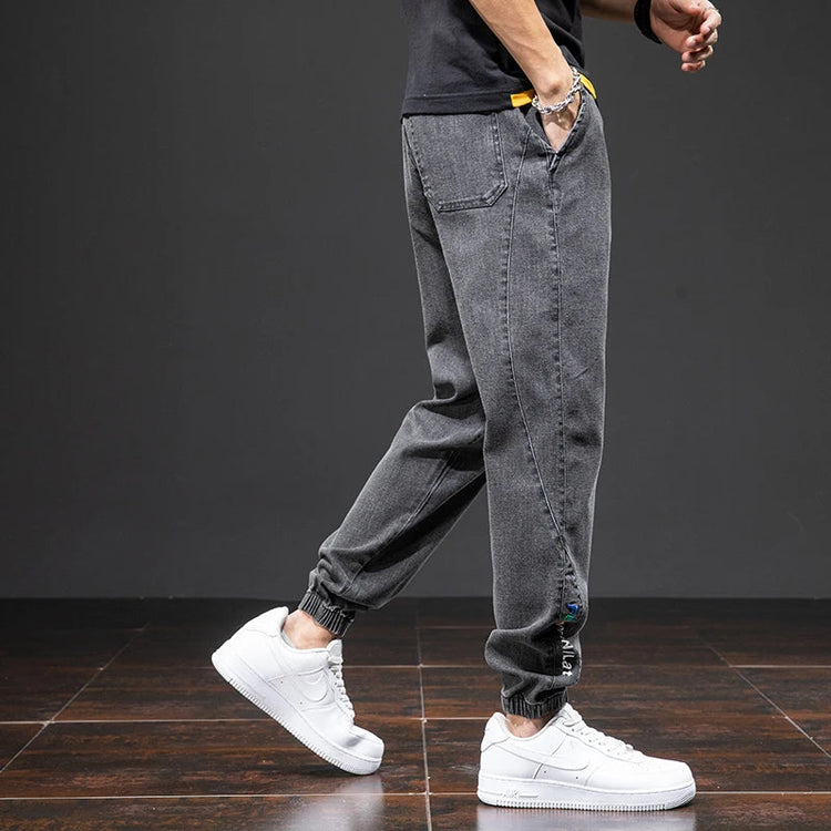 Spring Summer Black Blue Cargo Jeans Men Streetwear Denim Jogger Pants Men Baggy Harem Jean Trousers Plus Size PlatiNum