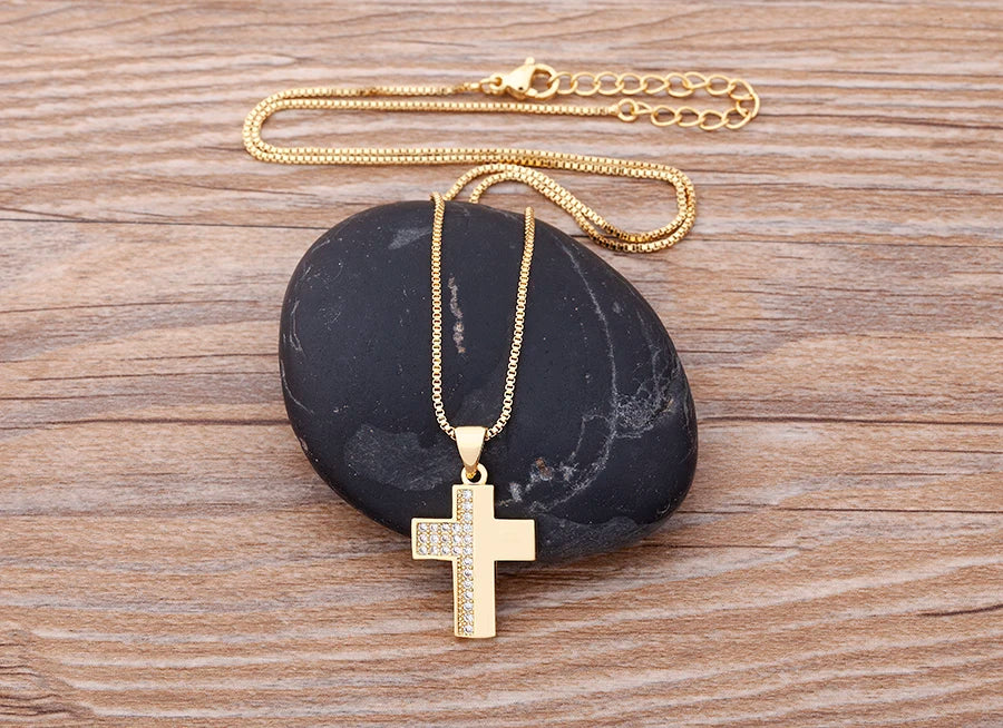 Nidin moda di lusso con zirconi cubici ciondolo a forma di cuore da donna placcato in oro collana a catena di alta qualità regalo per feste di gioielli scintillanti