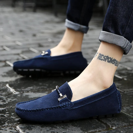 Nuovi uomini scarpe casual moda pelle scamosciata morbida mocassini da uomo mocassini per il tempo libero slip on scarpe da guida da uomo scarpe pigre fatte a mano appartamenti comodi