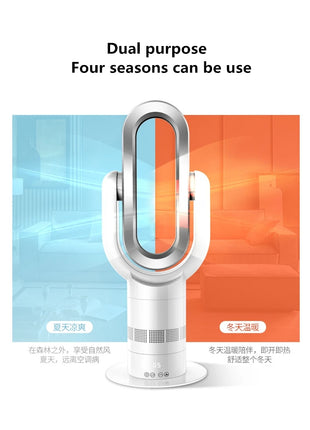Ventilatore Freddo e Caldo con Telecomando, Senza Pale, 220V, Ultra-silenzioso, Purificatore d'Aria, Alta Qualità, Programmabile 1-9 Ore