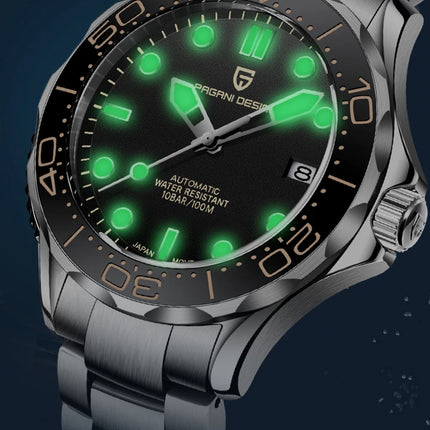 PAGANI DESIGN Orologi da uomo Orologio automatico di lusso retrò da uomo Orologio da polso meccanico giapponese da uomo Orologio impermeabile in acciaio inossidabile