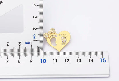 Nidin moda di lusso con zirconi cubici ciondolo a forma di cuore da donna placcato in oro collana a catena di alta qualità regalo per feste di gioielli scintillanti