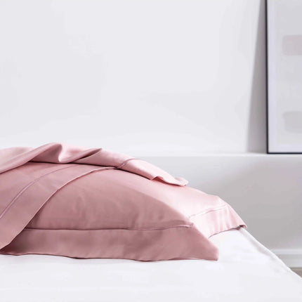 Liv-Esthete Verano Grado superior Naturaleza 10% seda Rosa Juego de ropa de cama Mujer Sábana Funda nórdica Juego de funda de almohada Queen King Juego de cama