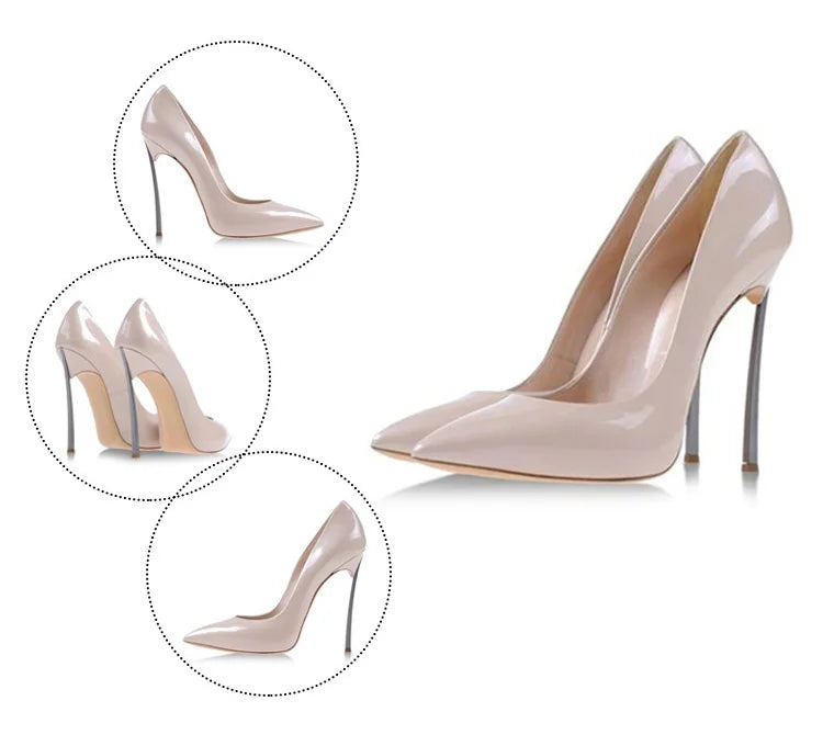 【Measure your feet length before order】Luxury Designer Women Pumps Stiletto High Heel Sexy Fetish Party Zapatos De Tacon C-PU-1