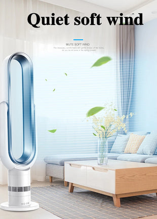 Ventilatore Freddo e Caldo con Telecomando, Senza Pale, 220V, Ultra-silenzioso, Purificatore d'Aria, Alta Qualità, Programmabile 1-9 Ore