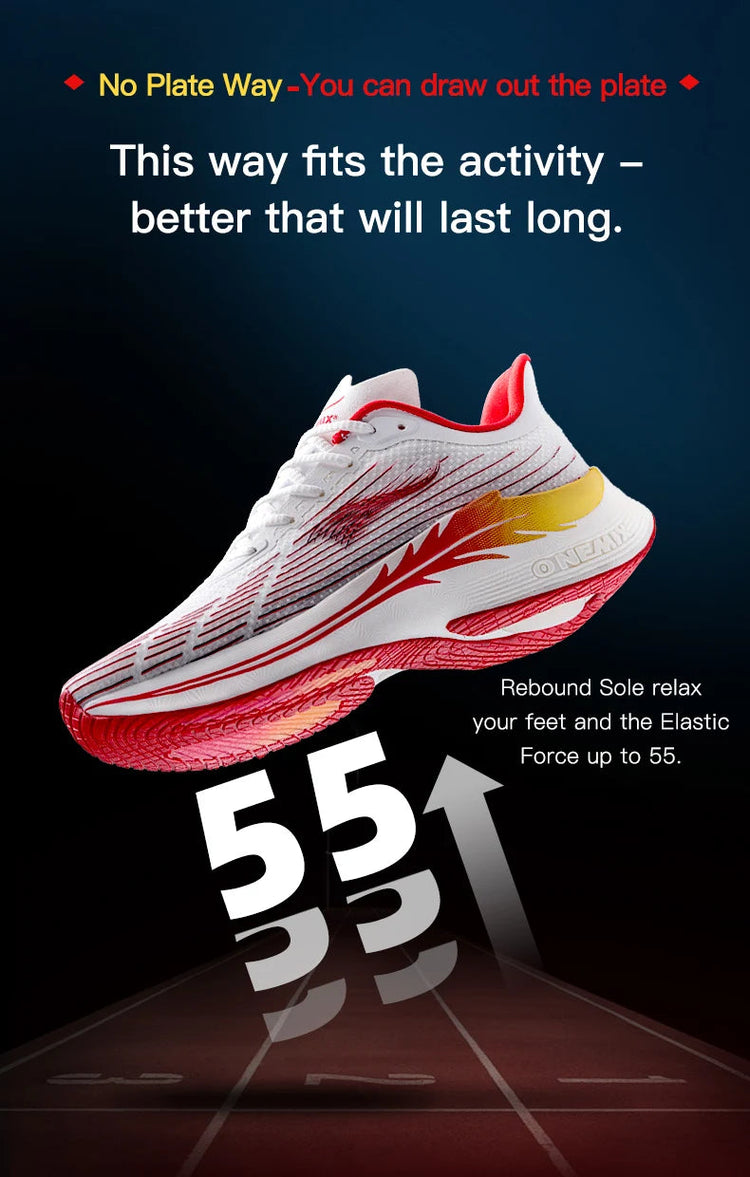 ONEMIX Scarpe da corsa da uomo per uomo Scarpe da passeggio per atletica leggera in mesh traspirante Scarpe da ginnastica da donna leggere rosse Scarpe da ginnastica sportive da uomo PlatiNum