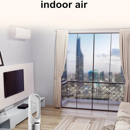 Ventilatore da 46 pollici Ventilatore da pavimento intelligente con vento caldo e freddo Ventilatore da pavimento per la casa Ventilatore di raffreddamento con circolatore d'aria con telecomando silenzioso